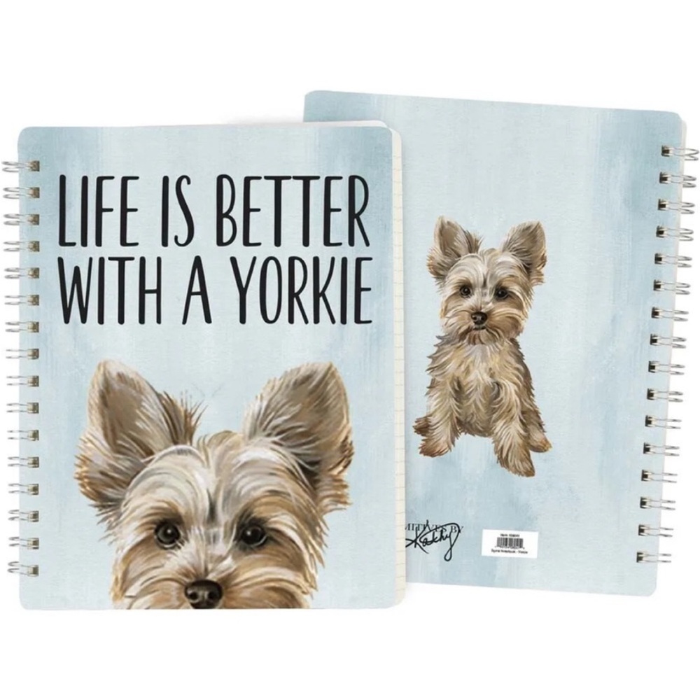 Primitives By Kathy-Spiral Notebook~"Life Is Better With A Yorkie” NIP